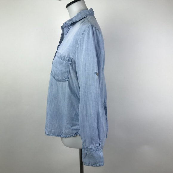 Cloth & Stone Lyocell Button Down Shirt #196 - Picture 3 of 8